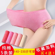 5 kích thước lớn đồ lót nữ chất béo mm200 kg cotton cao eo sexy trung niên chất béo mẹ cộng với phân bón để tăng quần