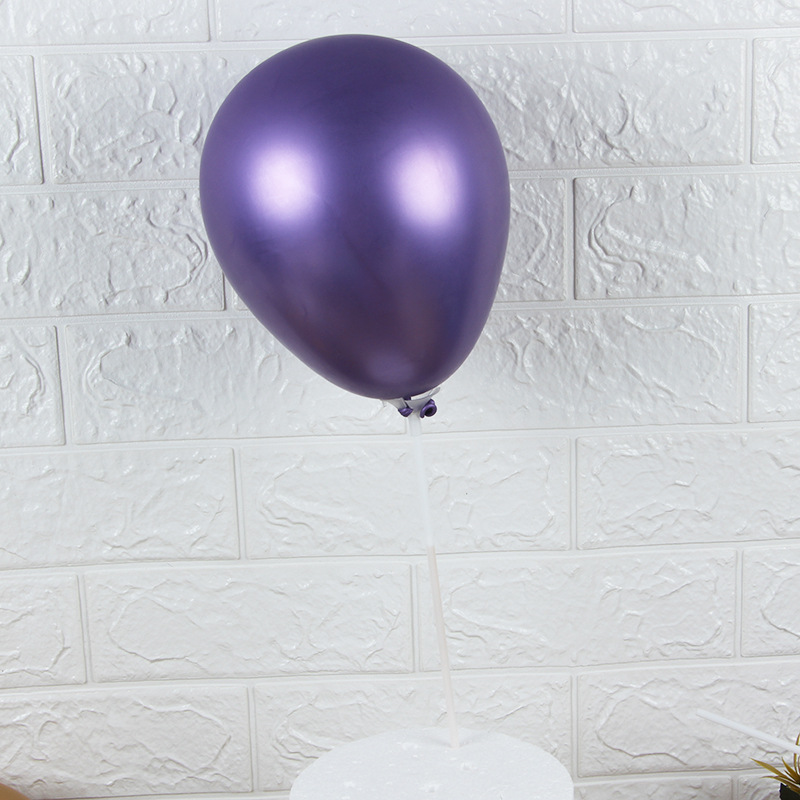 紫色金属气球插件生日气球