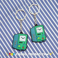 Máy trò chơi Keychain Cartoon couple dễ thương mặt dây chuyền anime ngoại thất đồ trang trí sticker hoạt hình