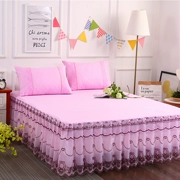 Hàn Quốc phiên bản của công chúa gió giường ren phong cách váy sợi bedspread ren một mảnh bìa bảo vệ trượt trải giường hè 1.8m bụi - Váy Petti