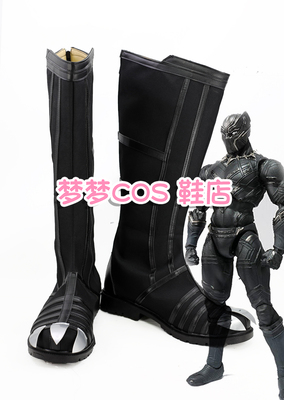 taobao agent No. 3697 Captain America 3 Civil War Black Panther COSplay Shoes COSPLAY shoes