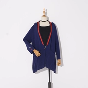 G ¥ 19 Mùa Thu mới dài tay cardigan lỏng màu rắn của phụ nữ áo khoác 2018 Hàn Quốc thời trang hoang dã áo len