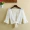 2018 hoang dã nhỏ khăn choàng mùa hè ren openwork cardigan vest mỏng bên ngoài kích thước lớn áo ngắn nữ quần áo chống nắng