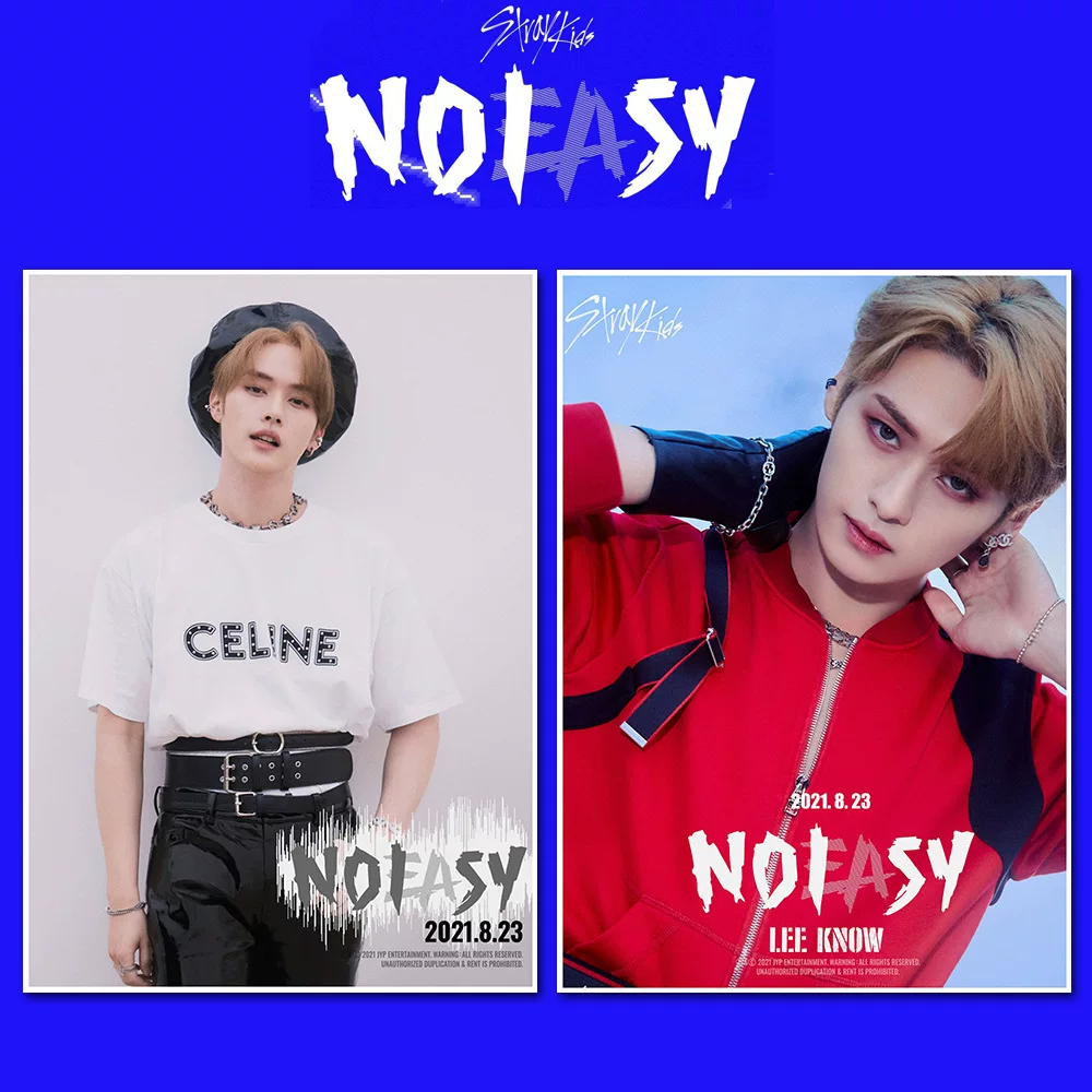 Постер Stray Kids Noeasy, самоклеящаяся фотографическая иллюстрация SKZ олень стикер периферия