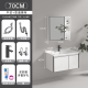 mẫu tủ gương phòng tắm Tủ phòng tắm dày kết hợp không gian chậu rửa mặt nhôm chống ẩm tích hợp chậu rửa sứ thông minh tủ gương hiện đại đơn giản gương nhà tắm có tủ tủ gương lavabo