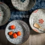 Yamada-yaki Bộ đồ ăn màu sắc theo phong cách Nhật Bản và gió 6 7 8 inch sáng tạo sâu sắc đĩa cơm tấm đĩa đĩa đĩa đĩa - Đồ ăn tối bộ chén dĩa sứ