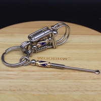 Синие игральные кости из нержавеющей стали, пуля, ухочистка