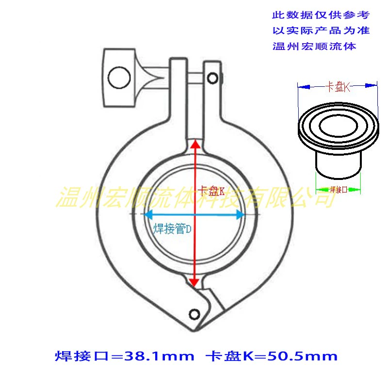 Miễn Phí Vận Chuyển 304 Thép Không Gỉ Kẹp Vệ Sinh Khớp Tay Hàn Chuck Khóa Đệm Mở Nhanh Phụ Kiện Đường Ống ron bồn rửa chén co ống nhựa Phụ kiện ống nước