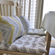 Hiện đại nhỏ gọn màu rắn bông và vải lanh ghế đệm Bắc Âu hình học bảng mat bốn mùa phổ đệm văn phòng vải