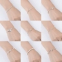 925 bạc mạ vòng đeo tay nữ sinh viên Hàn Quốc cá tính đơn giản ngọt ngào vài vòng tay Hàn Quốc đồ trang sức nhỏ trang sức phụ kiện vòng pandora