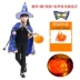 Halloween Áo Choàng Trẻ Em Bé Trai Trình Diễn Trang Phục Nhà Ảo Thuật Phù Thủy Áo Choàng Phù Hợp Với Năm Sao Trang Phục Bé Gái Trang Phục 