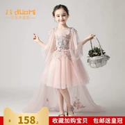 Trẻ em cao cấp ăn mặc cao quý tiệc đuôi công chúa phồng váy cô gái chủ nhà ăn mặc trang phục hiển thị phù hợp với thủy triều - Váy trẻ em