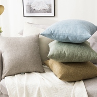 Gối dài sofa phòng khách nhà gối trở lại bông lanh màu xám đệm tối giản hiện đại văn phòng thắt lưng gối