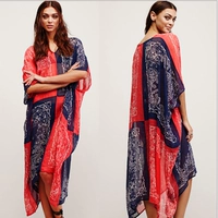 Шифоновый красный и синий швы