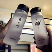 Hàn quốc phiên bản của matte ly nhựa cho bé trai và bé gái sinh viên ly đơn giản sáng tạo chai nước trà cầm tay tay ly chén trà