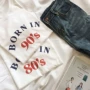 18 mùa xuân và mùa hè thương hiệu áo thun nam và nữ cotton rộng rãi đơn giản thập niên 80 của thập niên 90 áo phông nữ rộng