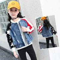 Джинсовая демисезонная осенняя куртка, хлопковый кардиган для школьников, в корейском стиле, в западном стиле, популярно в интернете