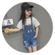Cô gái yếm mùa hè 2019 quần short trẻ em Hàn Quốc mới Quần áo bé gái mùa hè cho bé denim - Quần jean