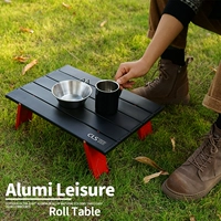 Уличное металлическое портативное маленькое складное снаряжение для кемпинга, чай, ноутбук, алюминиевый сплав