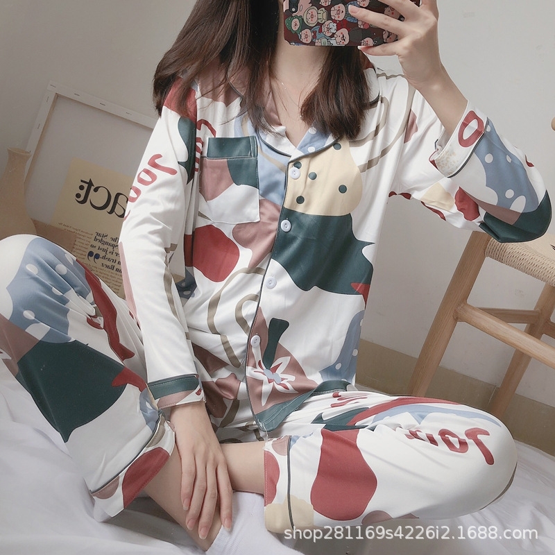 Color GeometrypyjamasladiesNightwearWomenPajamassetPijamasSolid