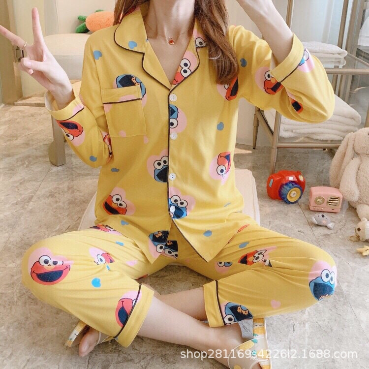 Yellow, Sesame And HemppyjamasladiesNightwearWomenPajamassetPijamasSolid