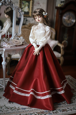 taobao agent 【Yogu sauce】BJD / SD Dolk Cloth Set Classical Elegant Red Dragming Dress * Alo 兹兹 * 装