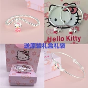 Boutique S925 Bạc Hellokitty Hello Kitty Vòng tay trẻ em Chuông trẻ em Hoạt hình Gửi Vòng tay bạn gái
