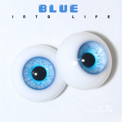 taobao agent Intox spot hand -made BJD live -action resin Eye low arc size iris blue eyeballs