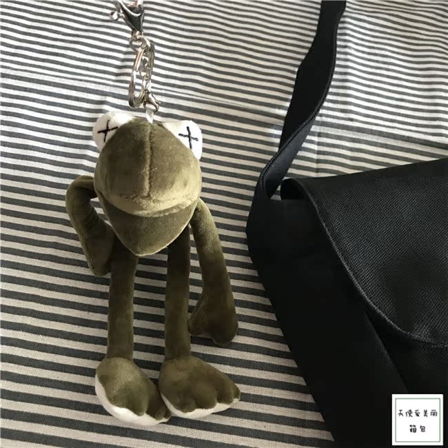 Black FrogBag female 2018 new pattern Inclined shoulder bag The single shoulder bag female tide student Harajuku ulzzang Soft girl solar system Canvas bag