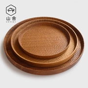 Handmade 舍 丨 王 莲 木 盘 Ban đầu làm bằng tay tấm trà đĩa trái cây tấm snack sáng tạo Nhật Bản khay đĩa