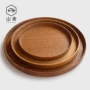 Handmade 舍 丨 王 莲 木 盘 Ban đầu làm bằng tay tấm trà đĩa trái cây tấm snack sáng tạo Nhật Bản khay đĩa khay ấm chén bằng gỗ