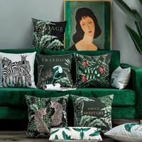 gió Jungle nhẹ ins đệm ghế sofa sang trọng gối thắt lưng giường gối đệm giữa đệm gối mẫu xe - Trở lại đệm / Bolsters gối kèm chăn 2 trong 1