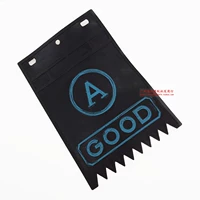 Черный одна задняя кожа (2 винта)