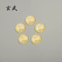 Золотые черные бамбуковые бусы 20 мм55