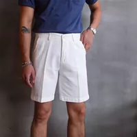 Ông Lu San tự chế Hàn Quốc Slim nam phần mỏng màu ngắn quần short cotton xu hướng mùa hè - Quần tây thường quần thể thao nam