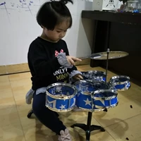 Trẻ em của trống 3-6 tuổi người mới bắt đầu thực hành trống mô phỏng jazz trống nhạc cụ đồ chơi âm nhạc nhấn năm trống đồ chơi cho trẻ sơ sinh