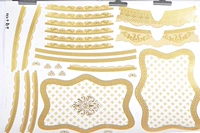Керамические золотые чернила низкотемпературная бумага для цветочной бумаги вина Керамическая горячая золотая цветочная бумага Стекло из чернила цветочная бумага вода наклейка