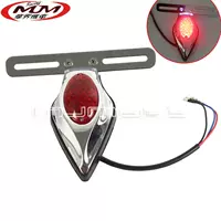 Phụ kiện sửa đổi xe máy giọt nước mắt retro LED đèn hậu tấm giấy phép ánh sáng tấm giấy phép phanh ánh sáng đơn giản thời trang phổ quát - Đèn xe máy đèn hazard xe máy