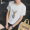 Rắn màu nam mùa hè ngắn tay t-shirt Hàn Quốc high school junior học sinh trung học 14 xu hướng 16-year-old thanh niên quần áo đẹp trai áo thun nam gucci