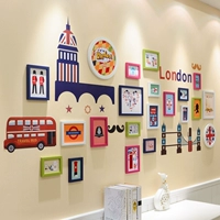 Популярные молекулы белый розовый синий и зеленый \ Британский стиль [21c]