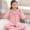Đồ ngủ trẻ em cotton dài tay mùa xuân và mùa thu cô gái lớn và cô gái thiết lập mùa hè mỏng phần 12 cha mẹ-con mẹ và con gái 15 tuổi pijama lụa ngắn