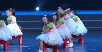 Xiaohe phong cách trẻ em thì thầm trang phục biểu diễn múa trẻ em Phong cách Xiaohe hãy để tôi thử nhảy tay trái - Trang phục quần áo cho bé gái