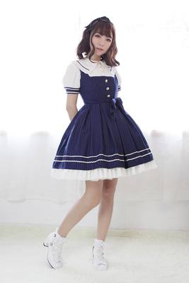 taobao agent Soufflesong exclusive design [Morning Star Idol Academy] Doll collar normal waist JSK dress