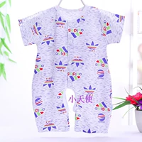 Комбинезон из хлопка и шелка с короткими рукавами клевер