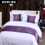 Giường ngủ đầu giường khách sạn giường trang trí vải khăn giường màu rắn Trung Quốc giường cờ đuôi pad giường bao gồm bảng cờ - Trải giường ga trải giường thắng lợi