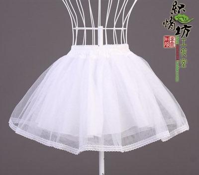 taobao agent Boneless wedding dress skirt supports short skirt with lace maid dress supporting hard yarn performance bottom skirt