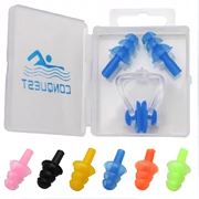 Đánh bại đường silicone mũi kẹp nút tai đóng hộp bơi tắm dầu gội người lớn trẻ em silicone mũi cắm thiết bị chống thấm nước