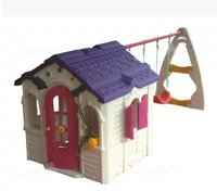 Пластиковый домик в помещении для детского сада, акриловая хижина, качели, игры в помещении, игровой домик