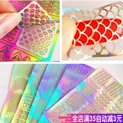 Hàn quốc rỗng nail sticker nail art đầy đủ hollow in template jewelry khoan tool set seal sơn móng tay