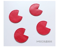 3#Rose Red Color Litchi Pattern A Set